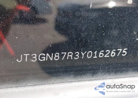 2000 Toyota 4Runner Limited V6 z USA, uszkodzony, nr VIN JT3GN87R3Y0162675